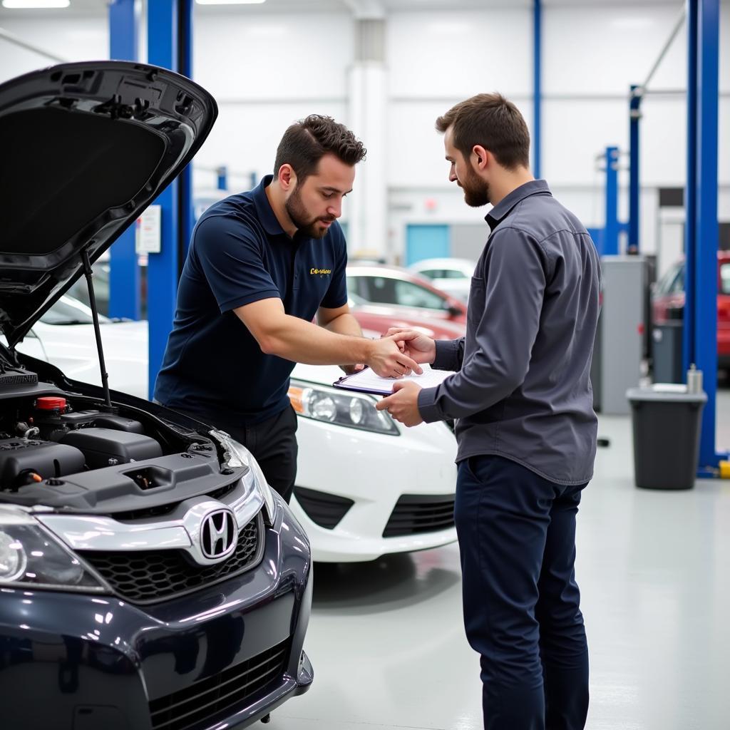 TIẾP NHẬN KIỂM TRA XE - Kiểm tra kỹ lưỡng và đưa ra phương án và các dịch vụ thích hợp cho xe